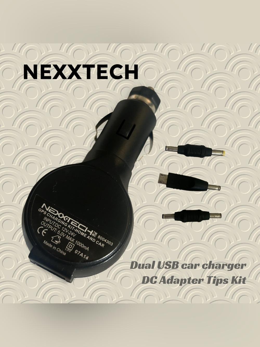👍GUC NEXXTECH | Dual USB Car Charger Plug + DC Adapter Tips Kit - Legacy Tech